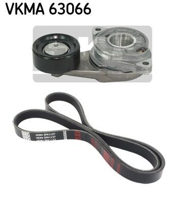SKF Ozubený klinový remeň - Sada VKMA 63066 SKF VKMA 63066 Sada klinového rebrovaného remena Honda Civic Fastback originálne cena