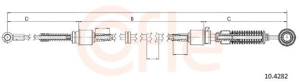 COFLE Seilzug, Schaltgetriebe 10.4282 10.4282 COFLE Schaltseil Mini R53 Kosten