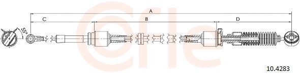 COFLE Cavo comando, Cambio manuale 10.4283 COFLE 10.4283 Cavo cambio Subaru LEGACY costo