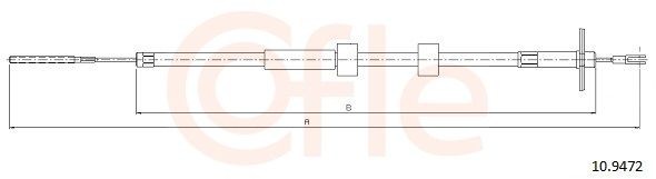 Handremkabel COFLE 10.9472 COFLE 10.9472 Remkabel MERCEDES-BENZ G-Klasse 2021