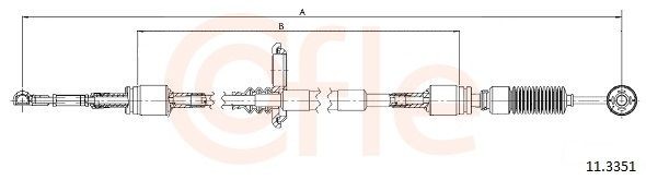 COFLE Kabel, girmekanisme 11.3351 COFLE 11.3351 Kabel girmekanisme Mercedes W638 Minibuss billige