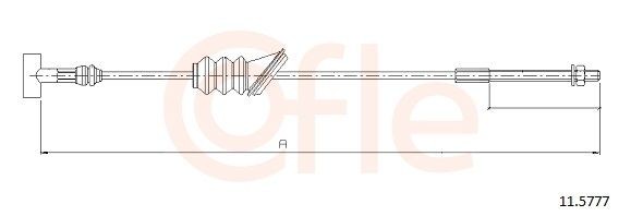 Handbromsvajer COFLE 11.5777 COFLE 11.5777 Handbromsvajer FIAT MULTIPLA 2009