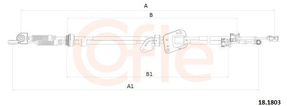 COFLE Lanko ručnej prevodovky 18.1803 Lanko ručnej prevodovky Toyota __E11_ 18.1803 COFLE