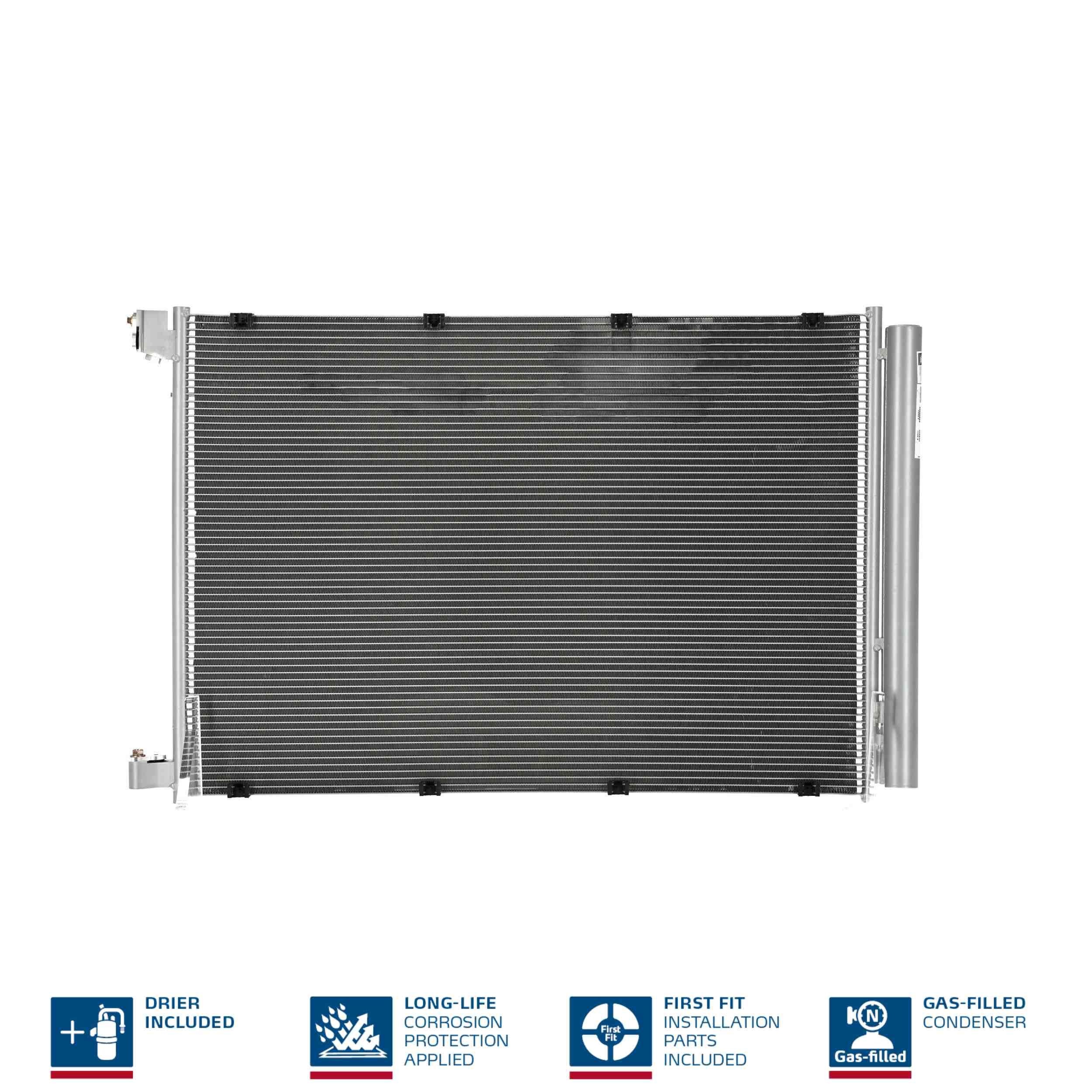 NISSENS Air conditioning condenser 940432 NISSENS 940432 Air conditioning condenser MERCEDES-BENZ C-Class T-modell (S205) C 180 Flex (205.240) 156 hp 2016