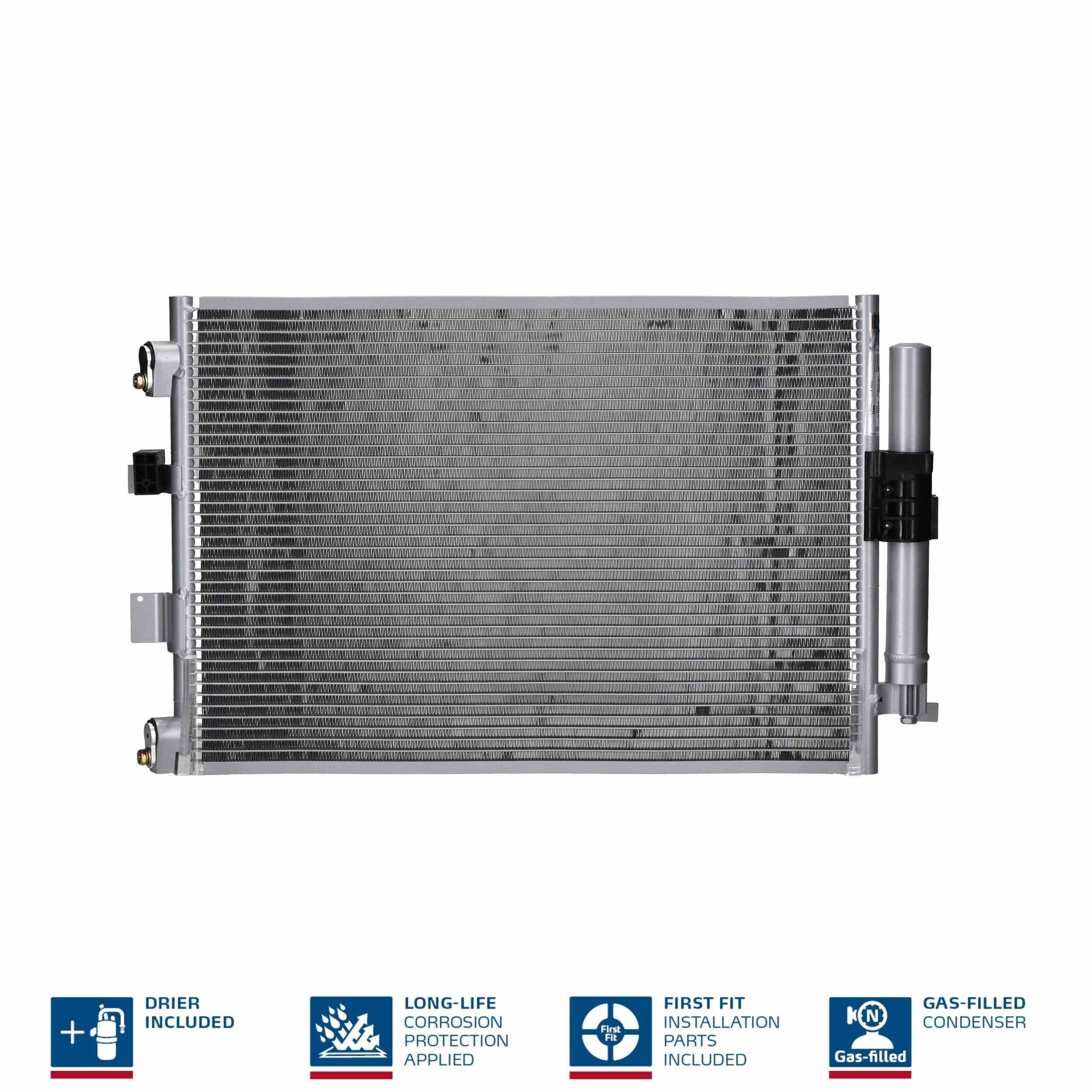 NISSENS Kondensators, Gaisa kond. sistēma 940463 NISSENS 940463 Kondicionieru radiatori JEEP COMMANDER orģinālās