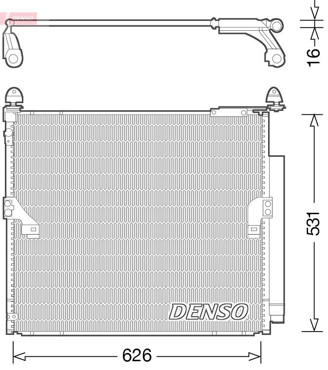 DENSO Air conditioning condenser DCN50038 DENSO DCN50038 CHRYSLER VISION ac condenser cost