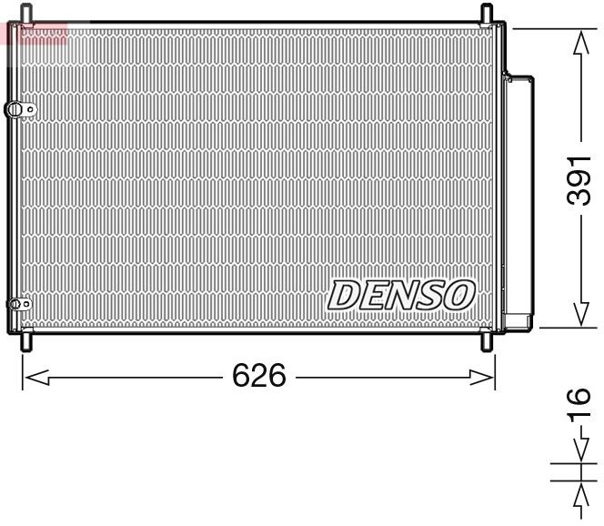 DENSO Kondensator, klimaanlæg DCN50041 AC condenser DENSO SILVERADO DCN50041 billig