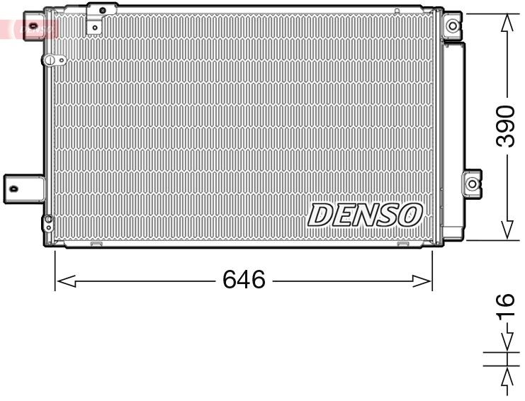 DENSO Condensor voor airco DCN50049 DENSO DCN50049 Condensor voor airco Toyota Rav4 xa1 goedkoop