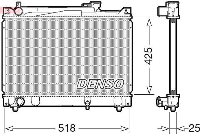 DENSO Chladič motora DRM47030 DENSO DRM47030 Chladič vody Suzuki Vitara mk1 cena