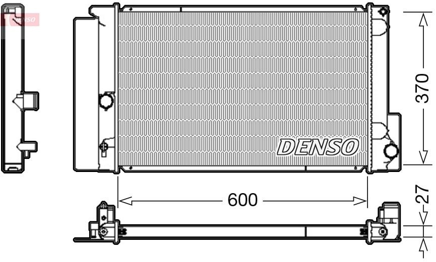 DENSO Jäähdytin, moottorin jäähdytys DRM50087 DRM50087 DENSO Jäähdytin Jaguar XE hinta