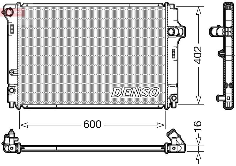 DENSO Radiateur DRM50089 Radiateur DENSO FORTUNER DRM50089 goedkoop