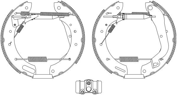 TEXTAR Bremsesæt, trommelbremser 84055801 TEXTAR 84055801 Ford Maverick UDS UNS Bremsesæt, trommelbremser pris