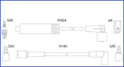 Augstsprieguma vadu komplekts HITACHI 134239 HITACHI 134239: Svečvadi Daewoo KALOS 2021