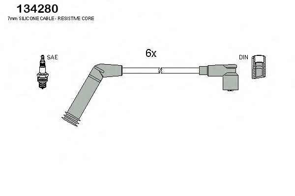 Tennplugg kabelsett HITACHI 134280 HITACHI 134280: Tennpluggkabler Nissan ALMERA 2023