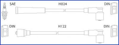 HITACHI Süütesüsteemikomplekt 134347 134347 Küünlajuhtmed NISSAN NV200 HITACHI