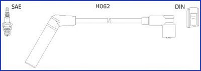 Tändkabelsats HITACHI 134478 HITACHI 134478 Tändkabelsats KIA PICANTO 2007