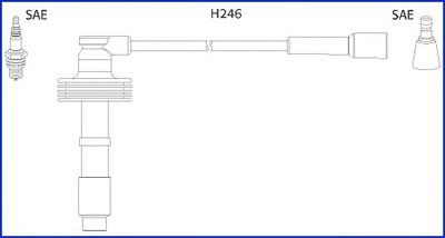 Süütesüsteemikomplekt HITACHI 134560 HITACHI 134560 Süütejuhtmed Renault LAGUNA 2003