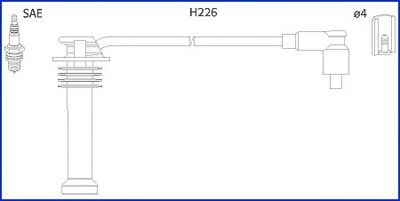 Tændkabelsæt HITACHI 134672 HITACHI 134672 Tændrørskabel Ford MAVERICK 2021