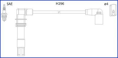 HITACHI Tennplugg kabelsett 134797 HITACHI 134797 Pluggledninger Citroën GS originale