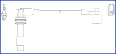 Bougiekabels HITACHI 134812 HITACHI 134812 Bougie, kabel OPEL ZAFIRA 2022