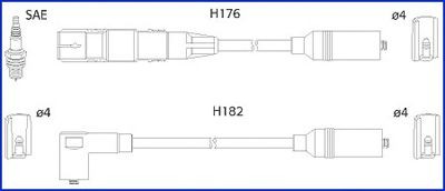HITACHI Σετ καλωδίων υψηλής τάσης 134817 Καλώδια μπουζί HITACHI TERRA 134817 φθηνά