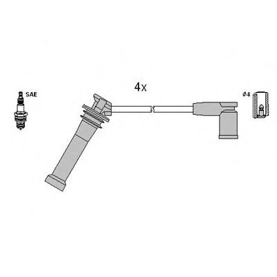 HITACHI Sada zapaľovacích káblov 134955 HITACHI 134955 Sviečkové káble Mazda 6 gy originálne cena