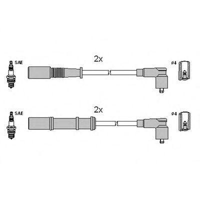 Sytytysjohtosarja HITACHI 134972 HITACHI 134972: Tulpanjohdot Fiat PUNTO 2023