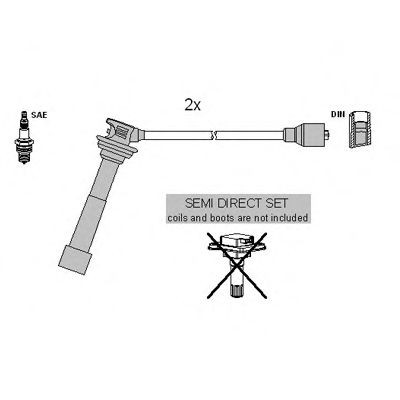 Bougiekabels HITACHI 134987 HITACHI 134987 Bobine, kabel SUZUKI GRAND VITARA 2015