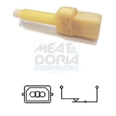 MEAT & DORIA Bremselysbryter 35014 MEAT & DORIA 35014 Bremselysbryter Audi 80 B3 originale pris