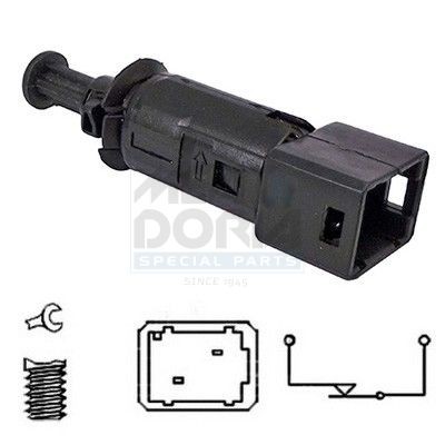 MEAT & DORIA Interruptor de luz de stop 35032 Interruptor de travão MEAT & DORIA Alfa Romeo 147 35032