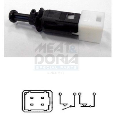 MEAT & DORIA Διακόπτης των φώτων φρένων 35033 35033 Διακοπτης φωτων φρενων MEAT & DORIA MERCEDES-BENZ V-class