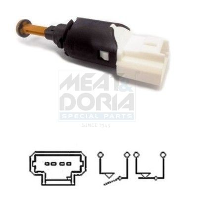 MEAT & DORIA Bremselysbryter 35061 Bremselyskontakt MEAT & DORIA 207 35061 billige