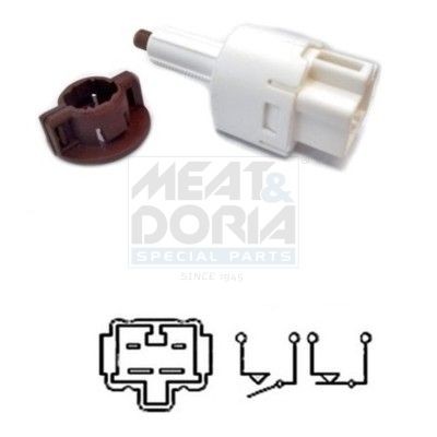 MEAT & DORIA Interruptor de luz de stop 35071 MEAT & DORIA 35071 Interruptor do pedal de travão Toyota Corolla Verso originais preço