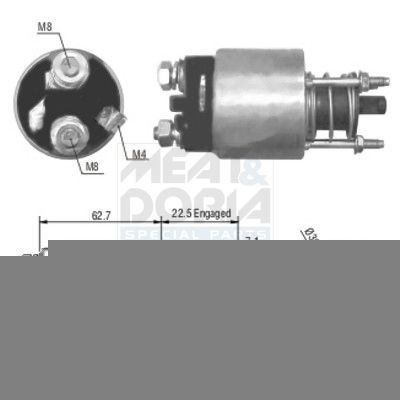 MEAT & DORIA Elettromagnete motorino avviamento 46005 MEAT & DORIA 46005 Elettrocalamita motorino avviamento Opel Astra J Sedan originale prezzo