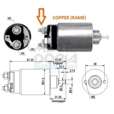 Μαγνητικός διακόπτης, μίζα MEAT & DORIA 46007 MEAT & DORIA 46007 Μαγνητικός διακόπτης Mazda 6 2017
