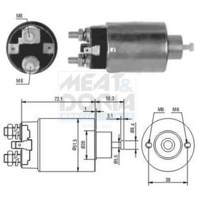 MEAT & DORIA Magnetschalter, Anlasser 46027 MEAT & DORIA 46027 Kfz Magnetschalter Anlasser Preis