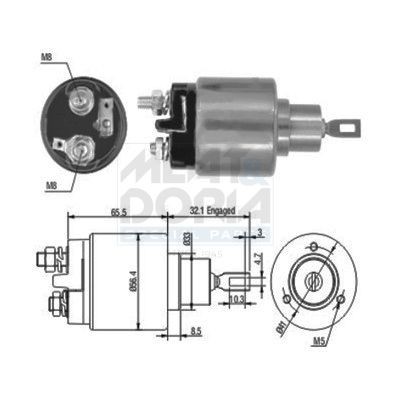 MEAT & DORIA Solenoid, startmotor 46030 46030 MEAT & DORIA solenoid startmotor FIAT PALIO