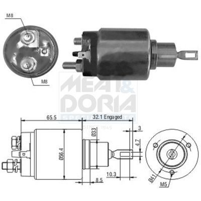 MEAT & DORIA Innslag, starter 46067 MEAT & DORIA 46067 originale Starter solenoid Land Rover Defender Flatvogn lastebil hva koster