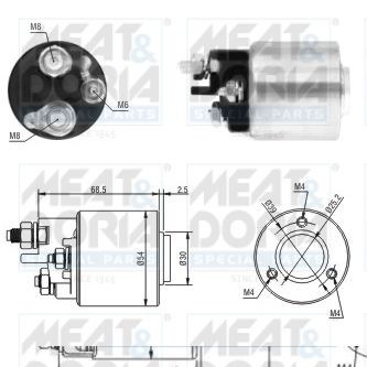 MEAT & DORIA Solenoid, startmotor 46113 46113 MEAT & DORIA solenoid startmotor MERCEDES-BENZ VIANO