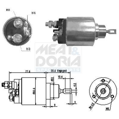 MEAT & DORIA Elettromagnete motorino avviamento 46130 MEAT & DORIA 46130 costo Elettromagnete motorino avviamento Iveco Daily 3 originale