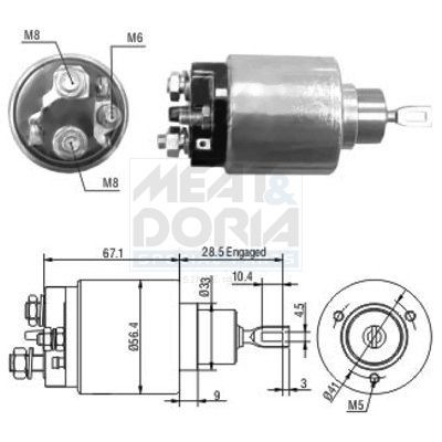 Magnetschalter, Anlasser MEAT & DORIA 46138 46138 MEAT & DORIA Magnetschalter Starter OPEL ASTRA 2019 Preis
