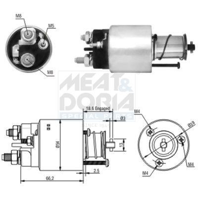 MEAT & DORIA Magnetafbryder, starter 46139 MEAT & DORIA Magnetafbryder starter PEUGEOT 46139