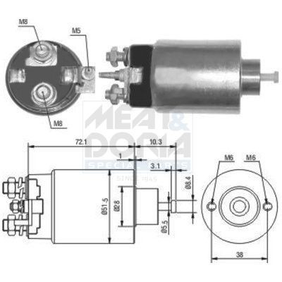MEAT & DORIA Magnetschalter, Anlasser 46141 46141 MEAT & DORIA Jeep Wrangler YJ Magnetschalter Anlasser Preis