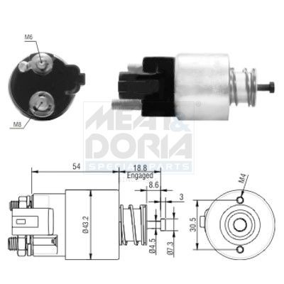 MEAT & DORIA Μαγνητικός διακόπτης, μίζα 46155 MEAT & DORIA 46155 Μπουτόν μίζας KIA Stonic Hatchback (YB) φθηνά