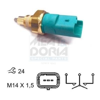MEAT & DORIA Kytkin, peruutusvalo 36013 MEAT & DORIA Peruutusvalon kytkin FIAT 36013
