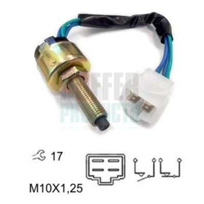 HOFFER Interruptor de luz de stop 3500046 3500046 Interruptor do pedal de travão HYUNDAI ELANTRA HOFFER