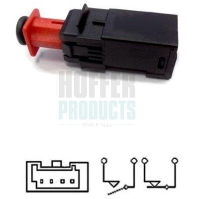 HOFFER Remlichtschakelaar 3500067 HOFFER Remlichtschakelaar CITROËN 3500067