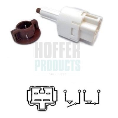 HOFFER Bromsljuskontakt 3500071 3500071 HOFFER bromsljuskontakt Fiat GRANDE PUNTO