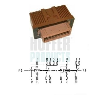 Relè, bensinpumpe HOFFER 7240101 HOFFER 7240101 Brennstoffpumpe relé Fiat ULYSSE 2006