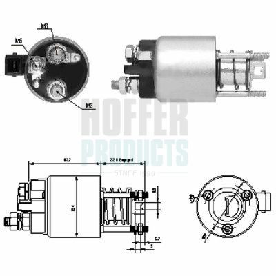 HOFFER Magnetlülitus, starter 6646136 HOFFER 6646136 Tõmberelee Seat Cordoba 6K1 hind